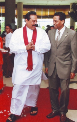 “Inspiring Day” Saman Sarathchandra with H.E. President Mahinda Rajapaksa