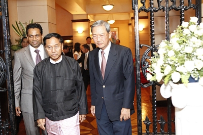 Saman Sarathchandra welcomes H.E. Myint Swe