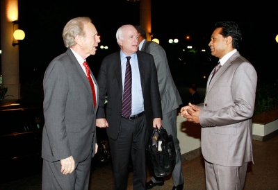 “ Dreams you never thought you'd dream”Saman Sarathchandra with Mr Joe Liberman &  Mr. McCain